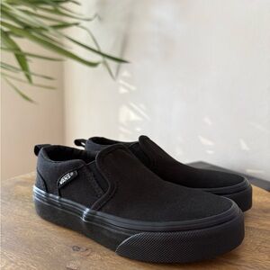 Vans Classic Black Canvas Slip-Ons